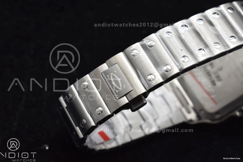 MIYOTA de on SS TopPick Cartier Santos Edition Dial White 1045 SmartLinks 1:1 Bracelet V 35mm BVF SS Best 9015 1026